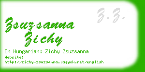 zsuzsanna zichy business card